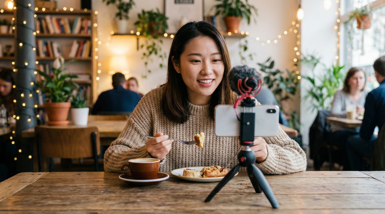 母狗美食探店视频